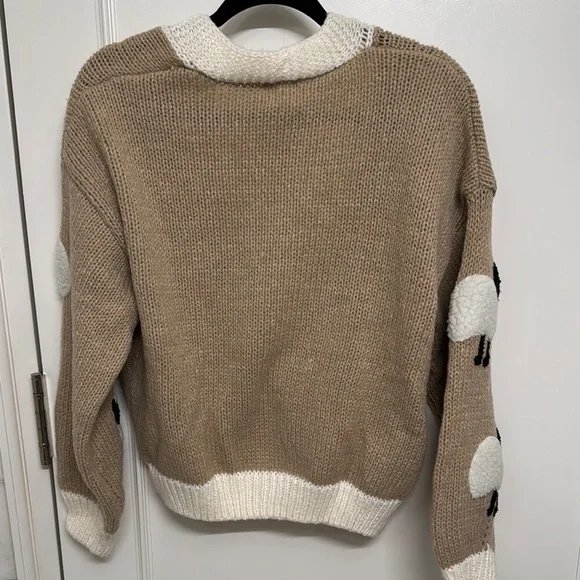 NWT Luna Ivy Knit Sheep Cardigan Sweater - Picture 4 of 4